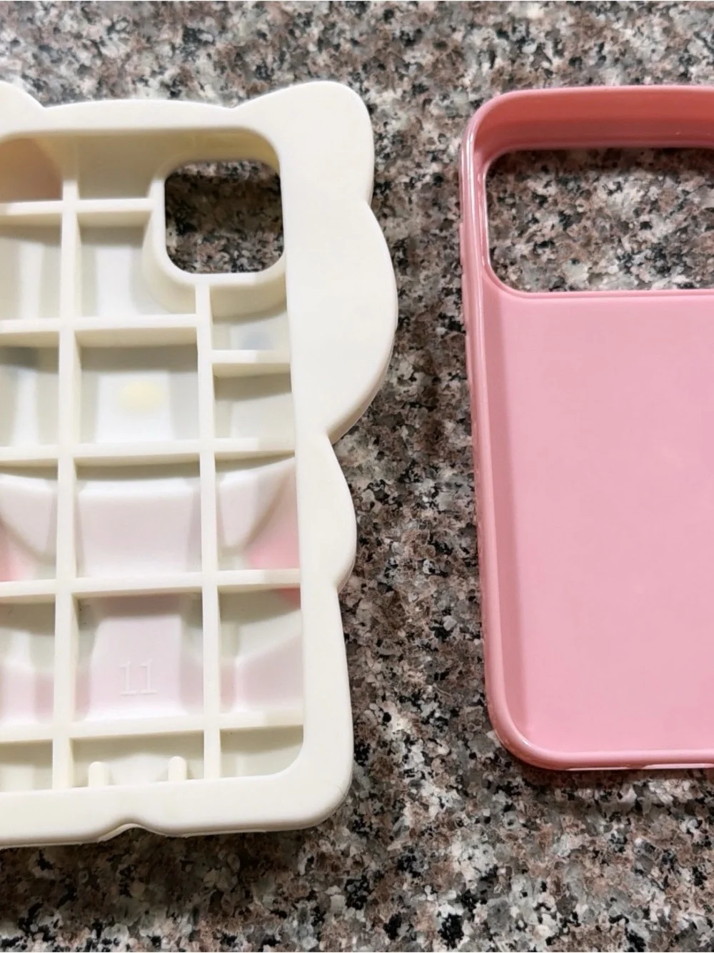 Hello Kitty Pink Silicone Phone Case with Solid Pink Backup Case Bundle